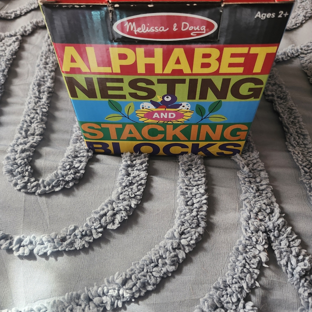 Melissa & Doug Alphabet Nesting and Stacking Blocks